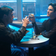 Finn Wittrock as Jeffrey Trail, Darren Criss as Andrew Cunanan. (Photo:: Ray Mickshaw/FX)